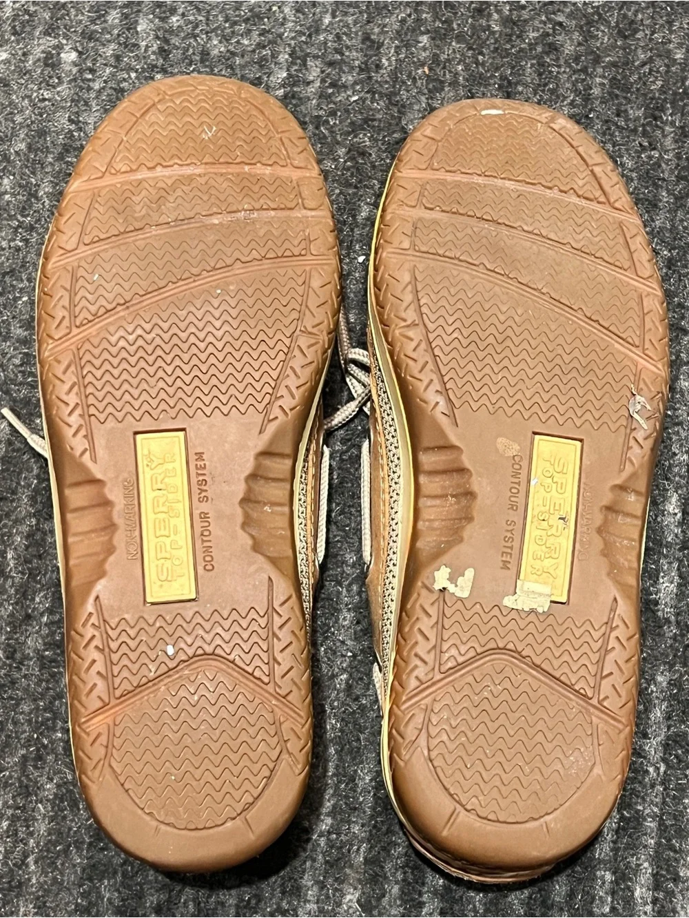 Sperry Top-Sider Men’s Leather Boat Shoes Brown Lace Up Casual Size 8M